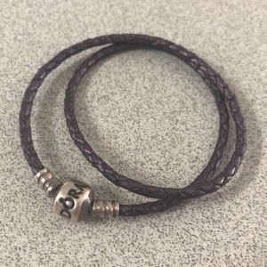 Original Pandora double bracelet purple!